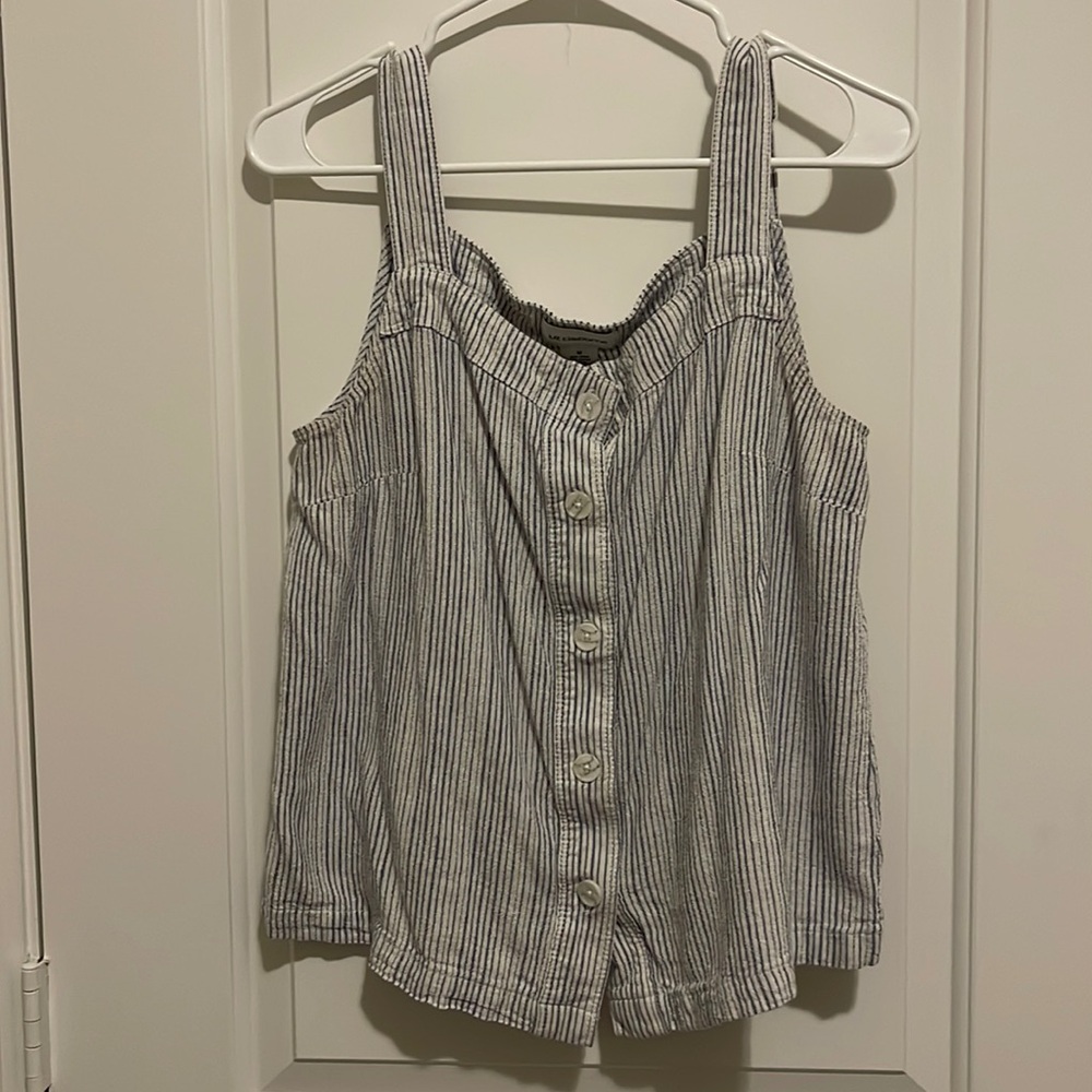 Blue striped Liz Claiborne top
